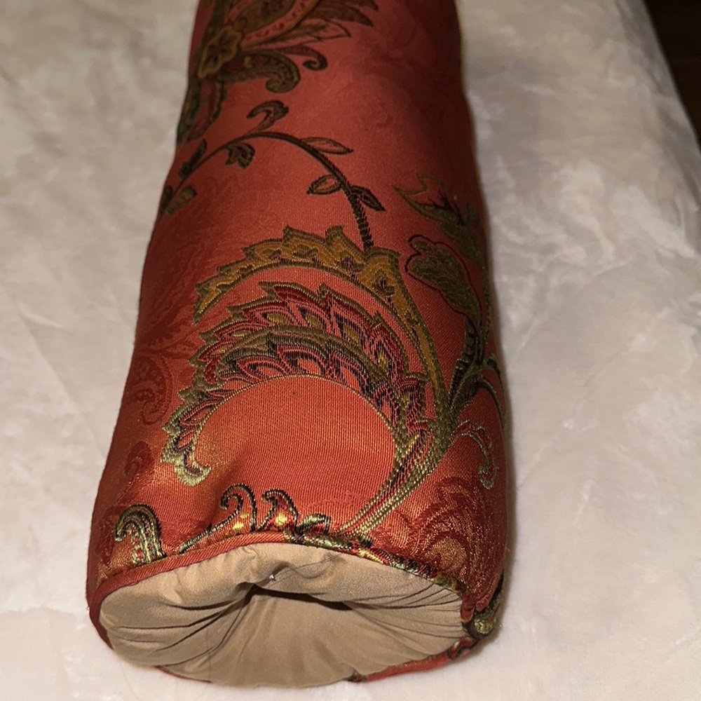 Jacquard Orange Comforter Set - Picture 11 of 13